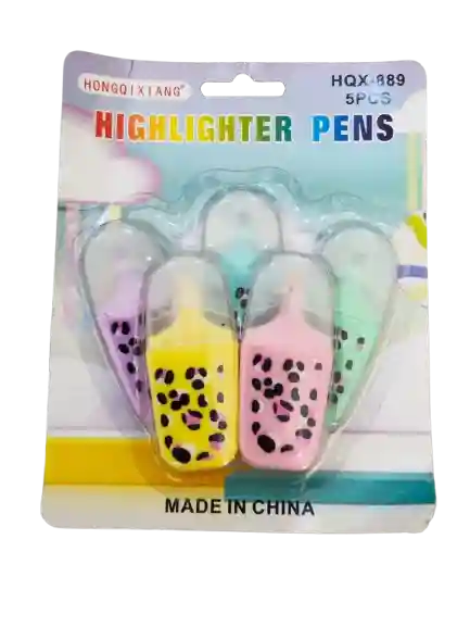 Pochette de 5 mini fluo BLISTER