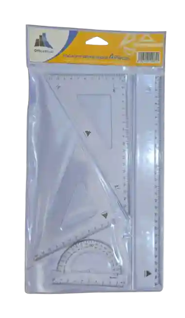 Pochette géométrique OfficePlast - 30CM