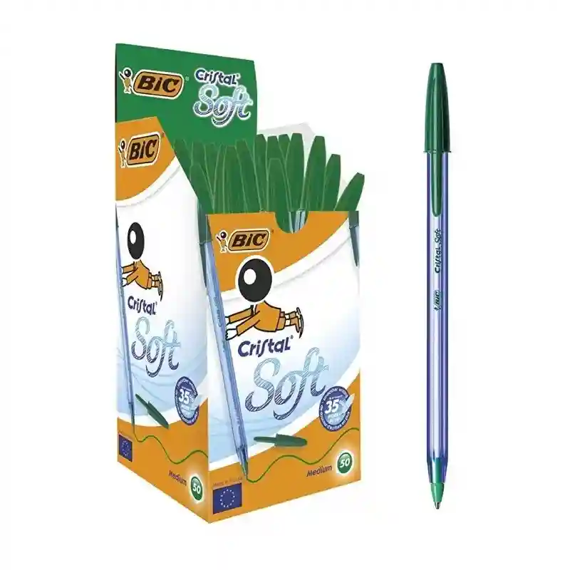stylo Bic Cristal Soft (vert)