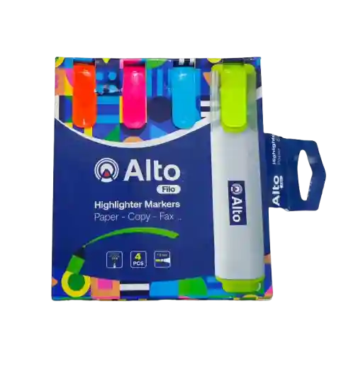 pochette de 4 FLUO ALTO