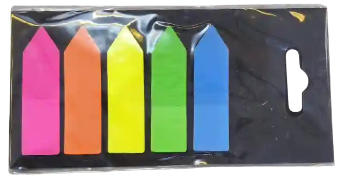 STICK NOTE FLECHE - 5 COULEURS
