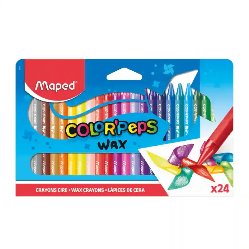 CRAYONS COLORPEPS WAX DE 24