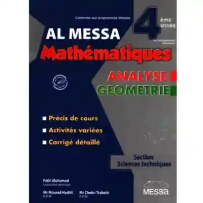 AL MESSA MATH 4EME SECONDAIRE SECTION TECHNIQUES