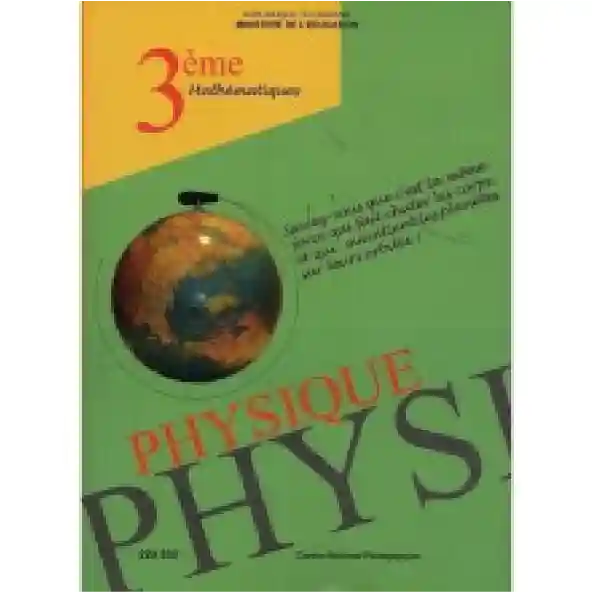 Physique 3éme année MATH