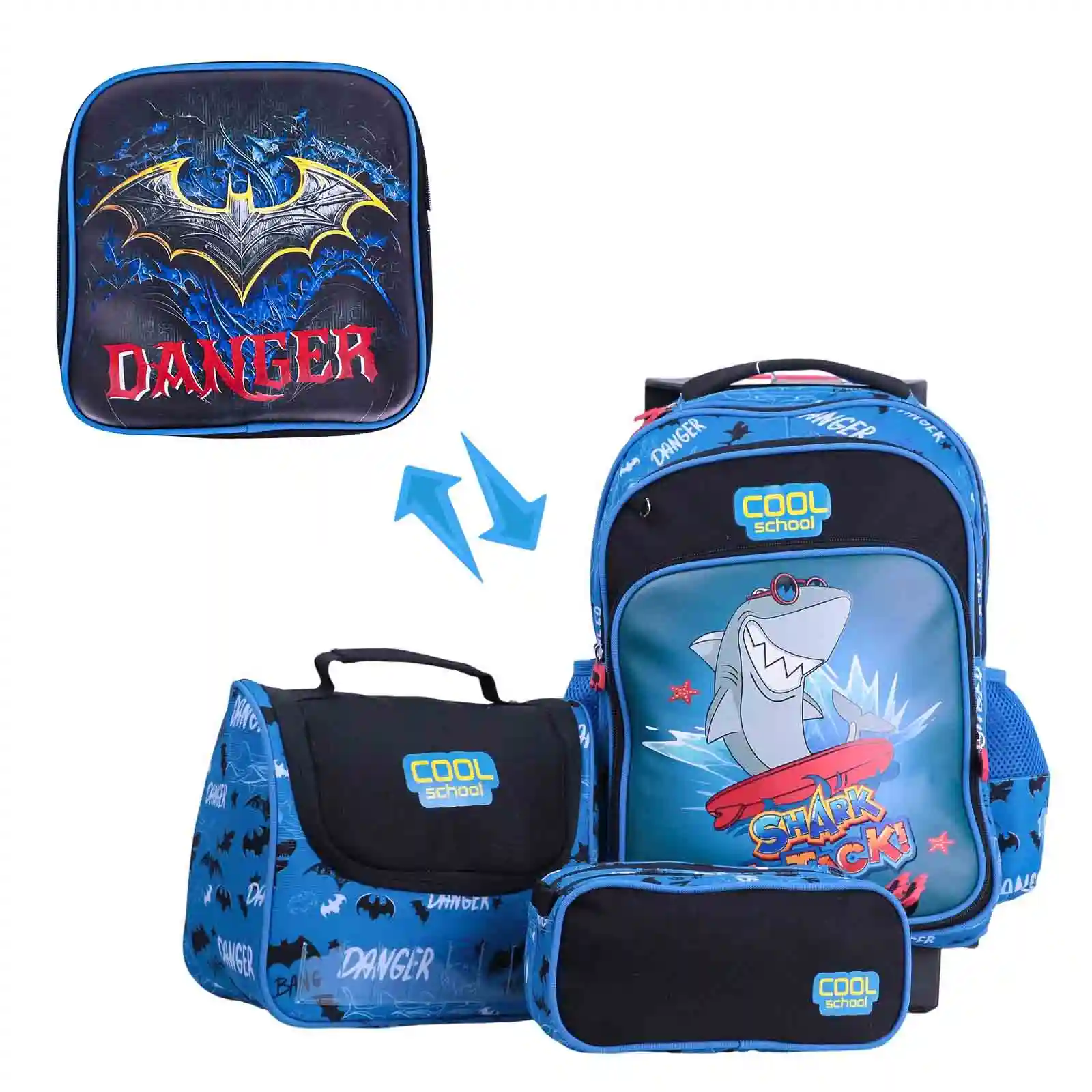Sac à Dos 3 Pièces SHARK - Cool School -