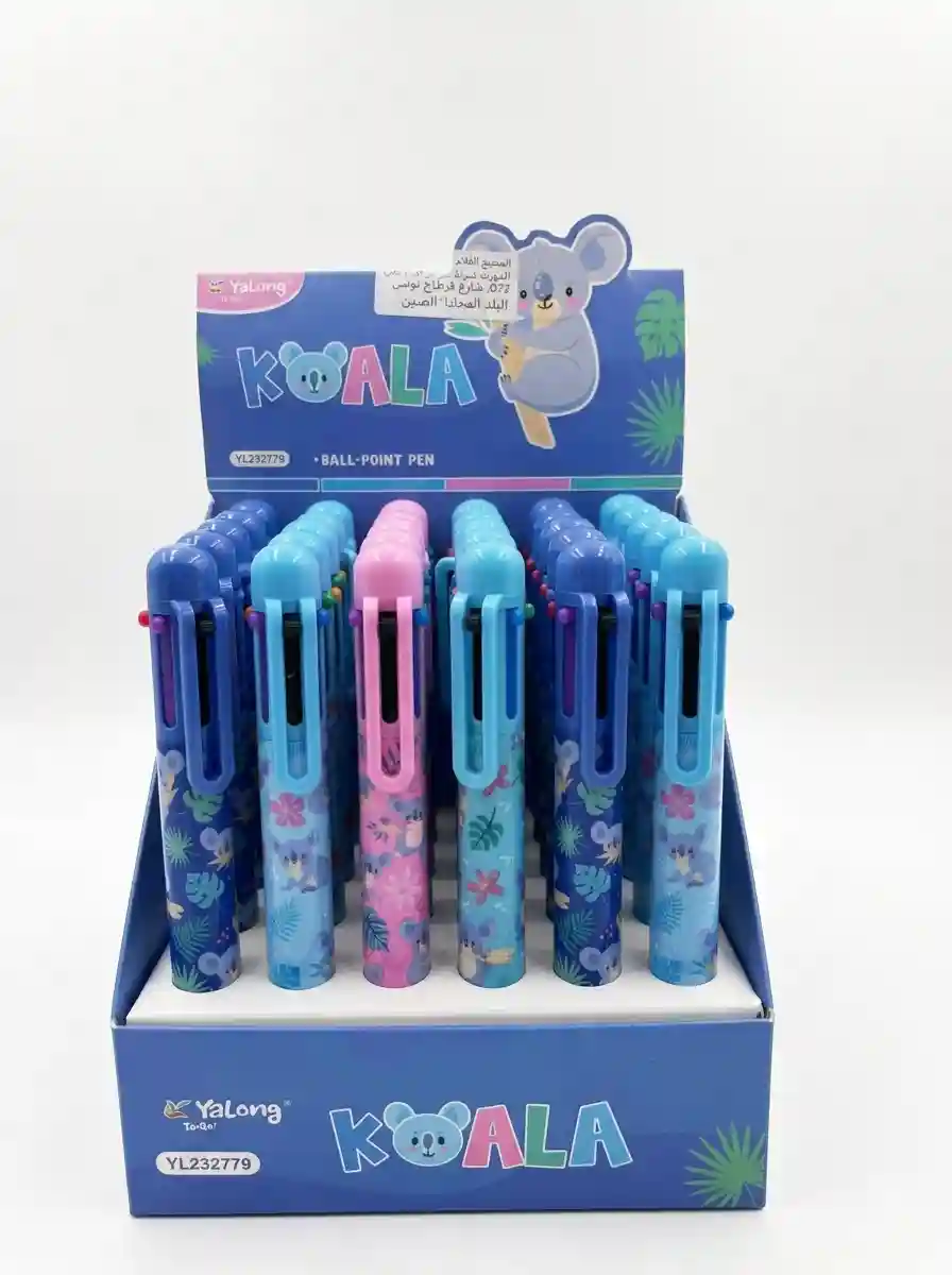 STYLO A BILLE YALONG KOALA 6 COULEURS