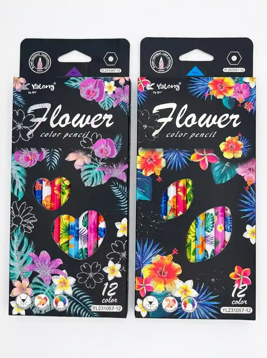 CRAYONS COULEURS FLOWER YALONG