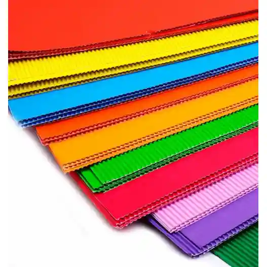 PAQUET DE 10 PAPIER ONDULE A4 MULTICOULEUR