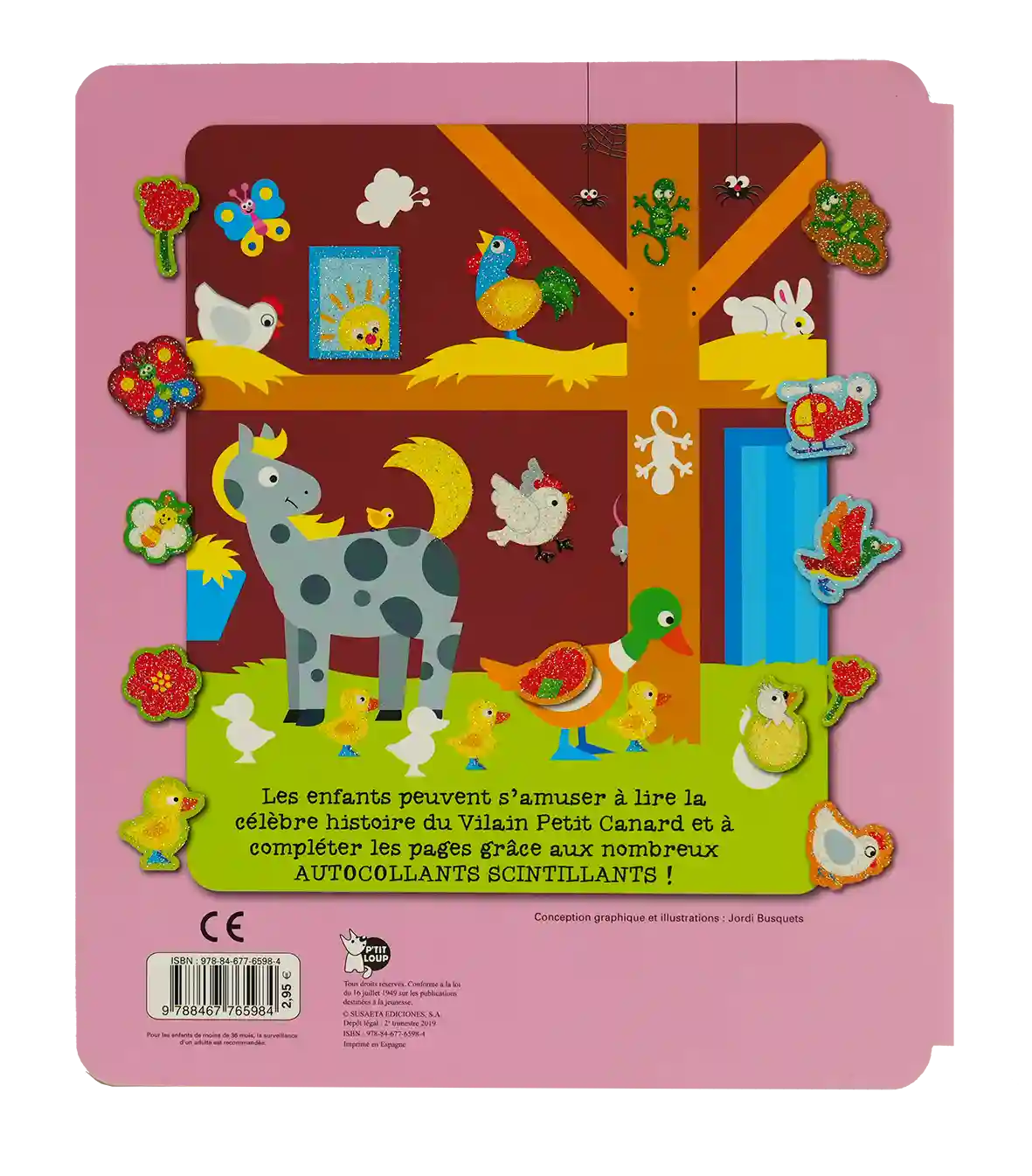 Autocollants Scintillants - Les Trois Cochons